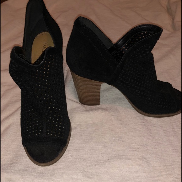 Lucky brand wedged booties - Picture 2 of 2